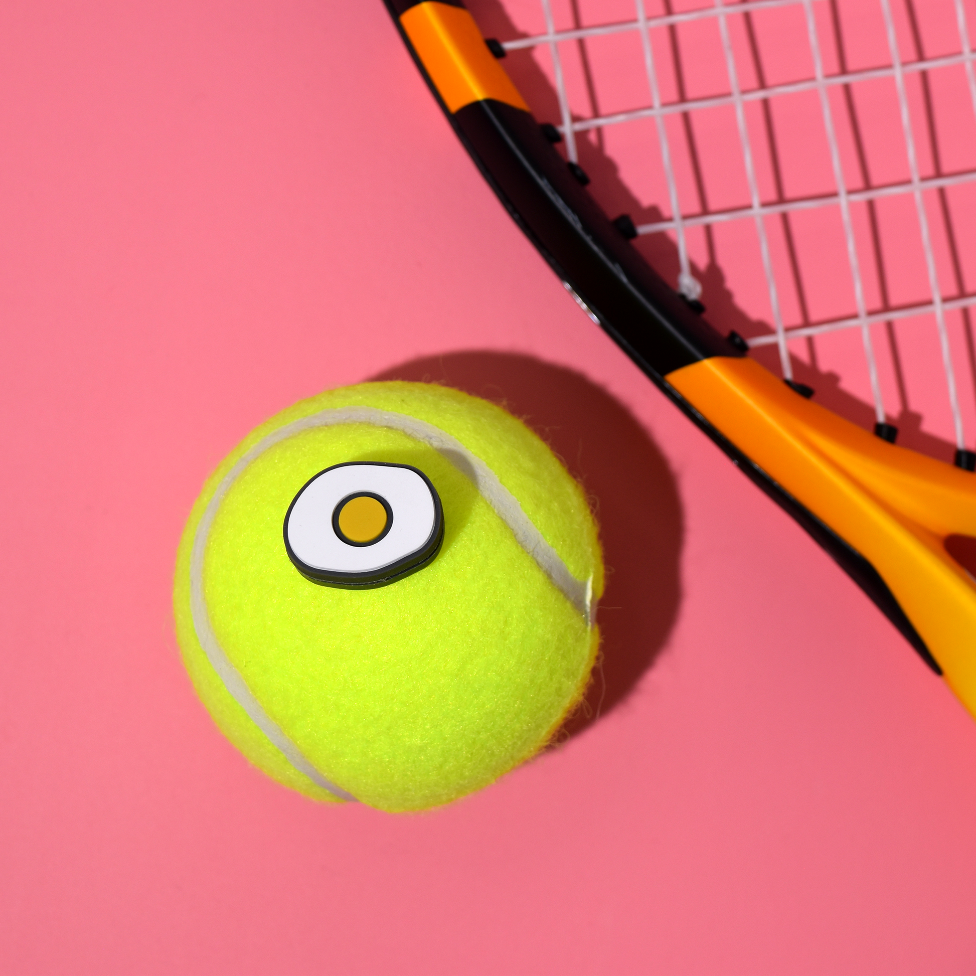 Delicious Dampeners - (2-Pack) Fried Egg - Food Tennis Vibration Dampener Delicious Dampeners - (2-Pack) Fried Egg - Food Tennis Vibration Dampener