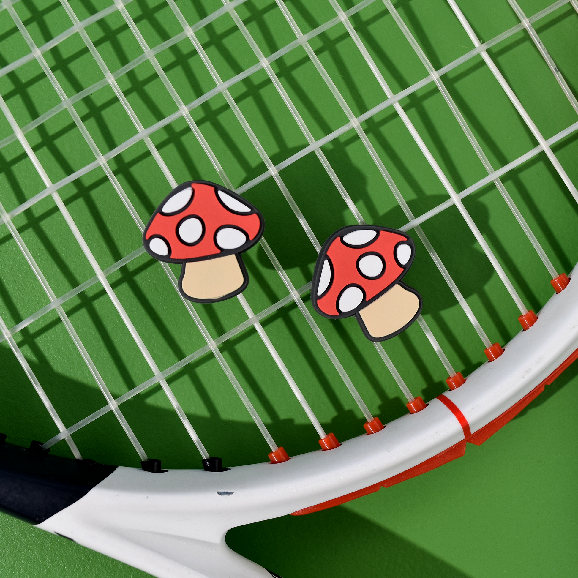 Delicious Dampeners - (2-Pack) Mushroom - Food Tennis Vibration Dampener Delicious Dampeners - (2-Pack) Mushroom - Food Tennis Vibration Dampener