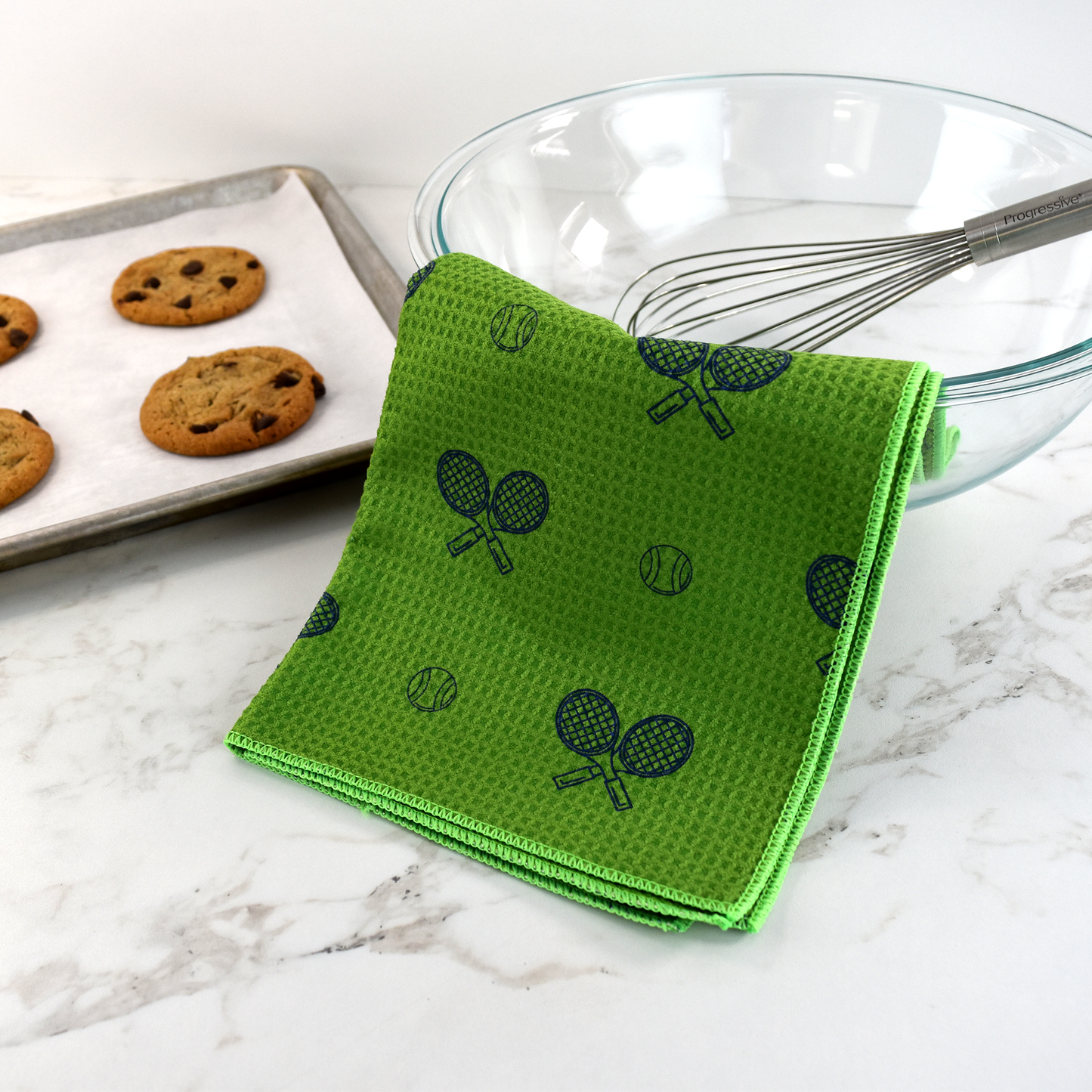 Tennis Lover's Kitchen Gift Set — Grass Court Green