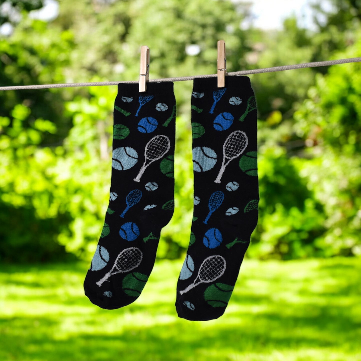 Men's Tennis Dress Socks - Black