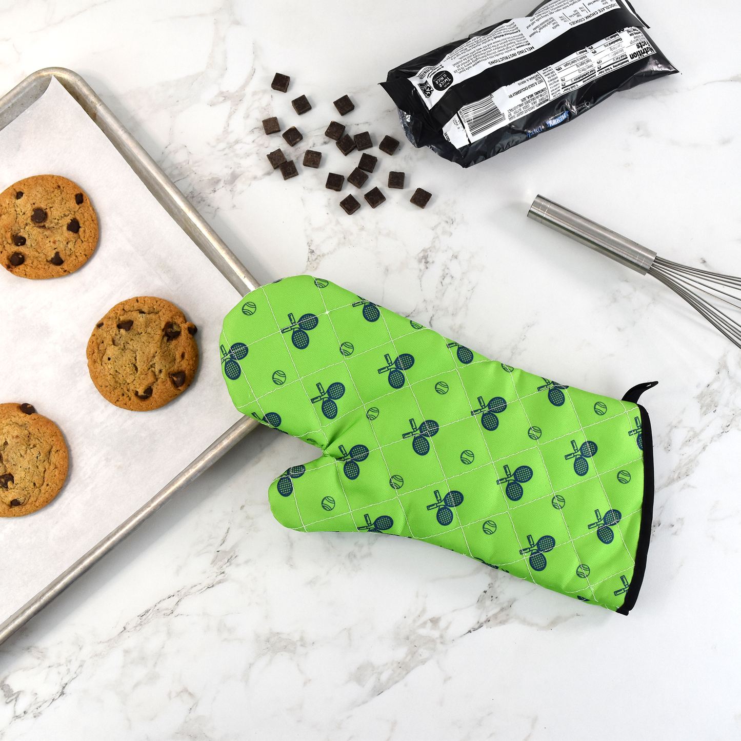 Tennis Oven Mitt - Grass Court Green