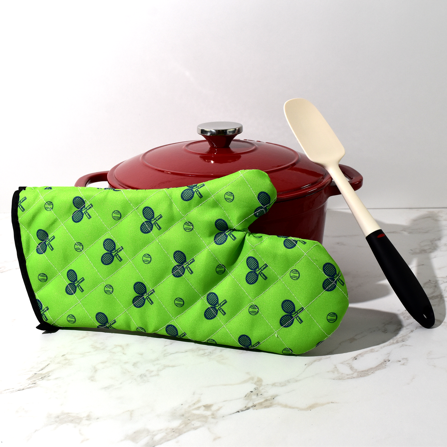 Tennis Oven Mitt - Grass Court Green