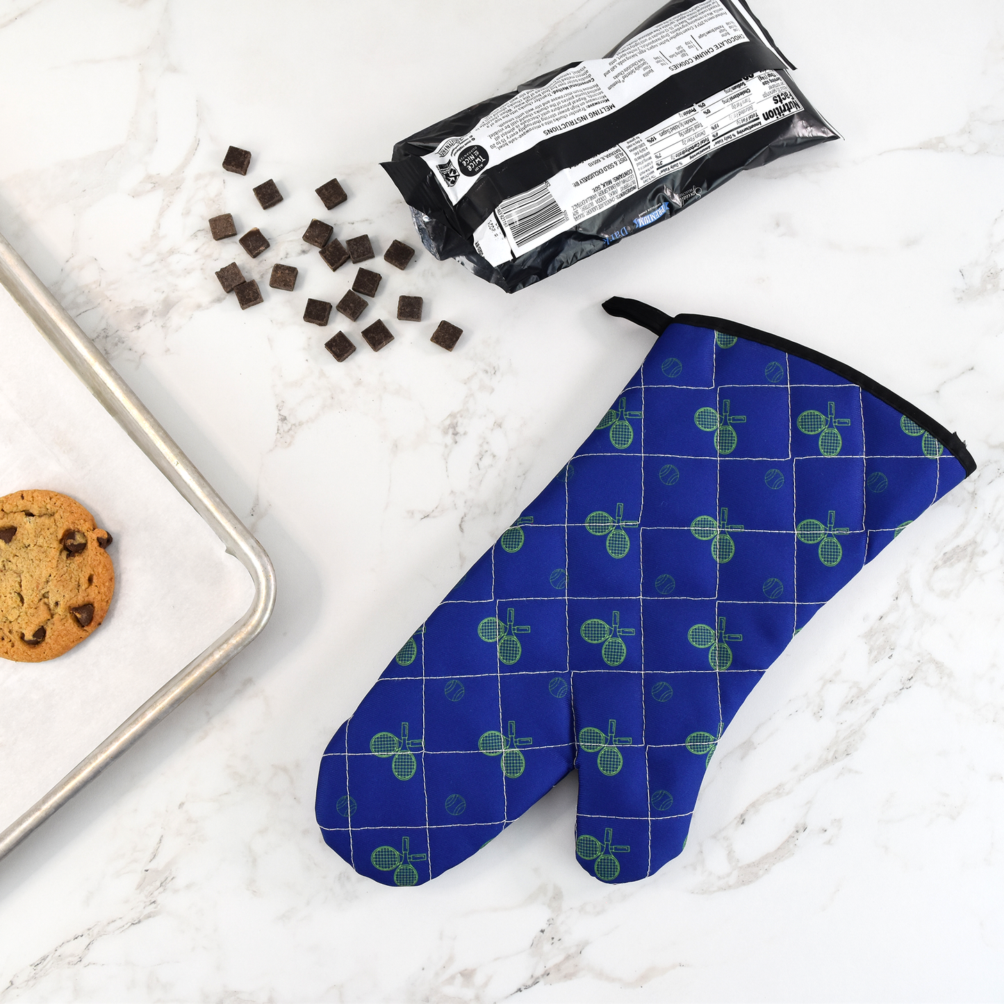 Tennis Oven Mitt - Night Match Blue