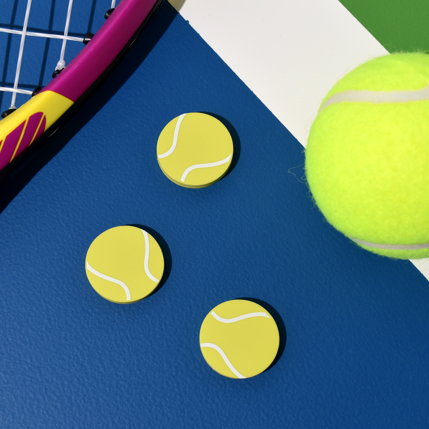 Tennis Ball Erasers (5-Pack)
