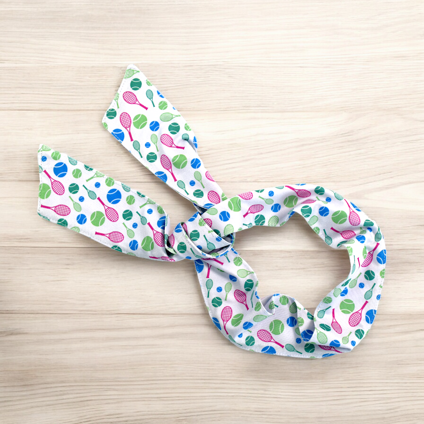 Tennis Headband Tie - White