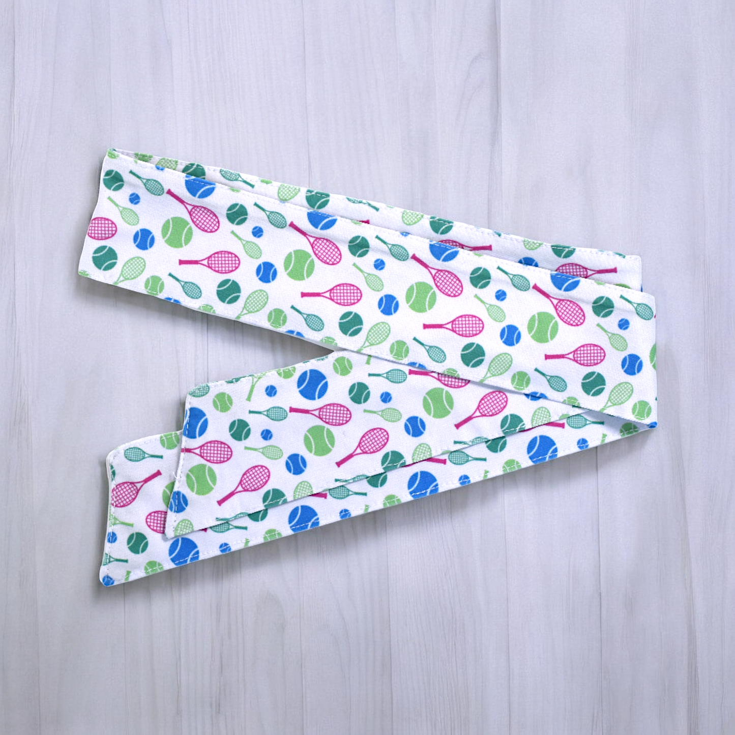 Tennis Headband Tie - White