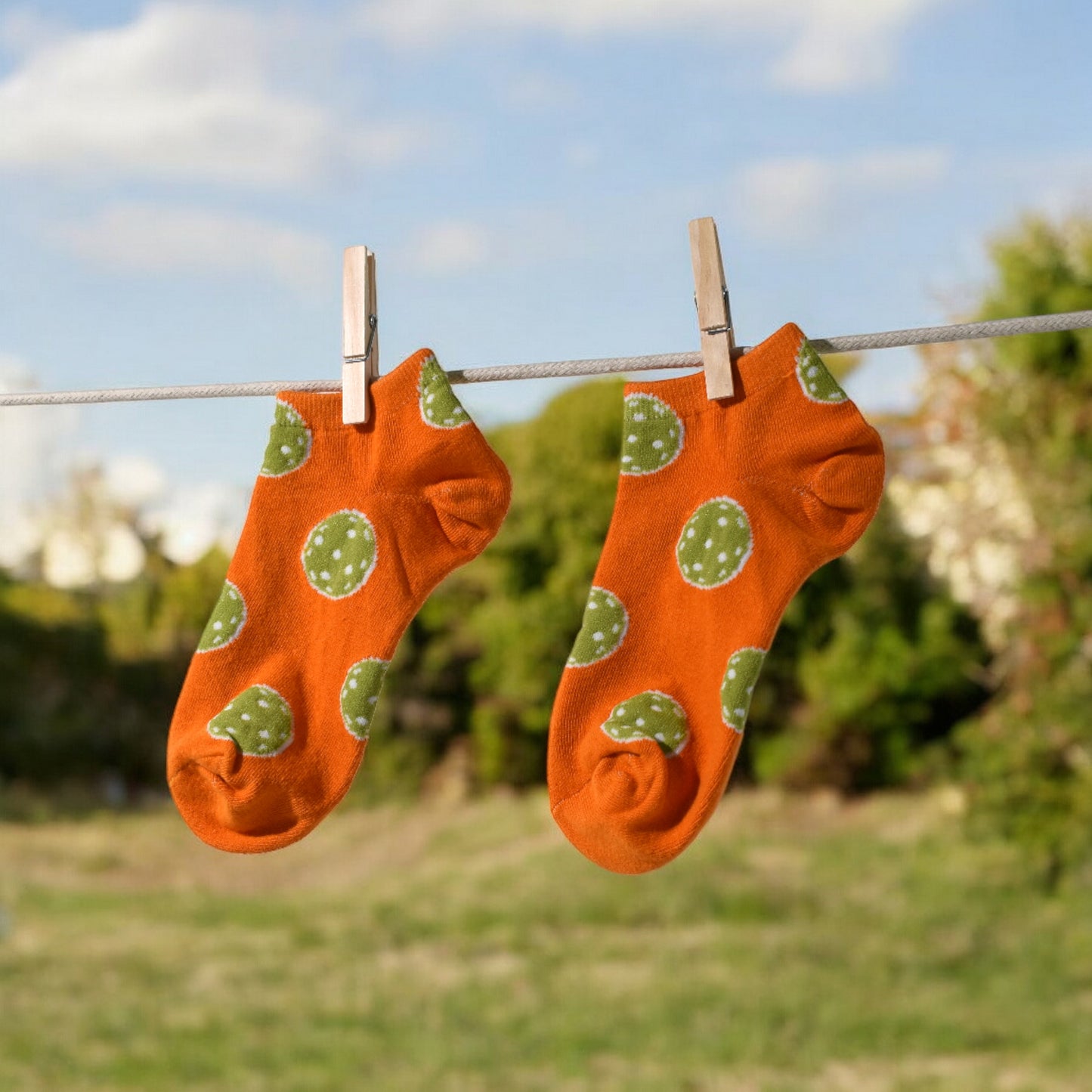 Women's Pickleball Socks - Orange