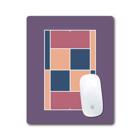 Tennis Court Mouse Pad - Purple - Racquet (Racket) Inc Tennis Gifts