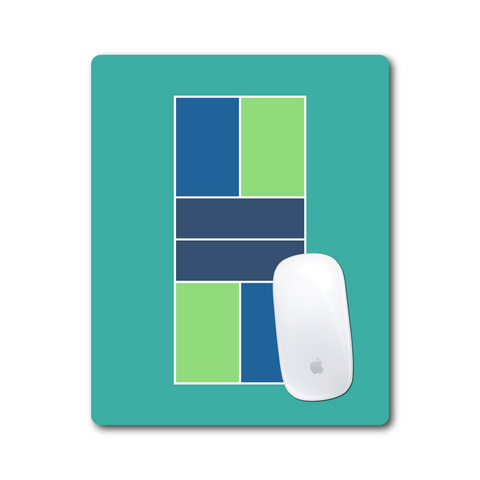 Pickleball Court Mouse Pad - Teal - Racquet Inc Tennis Gifts