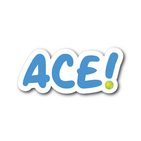 Tennis Ace Magnet - Blue