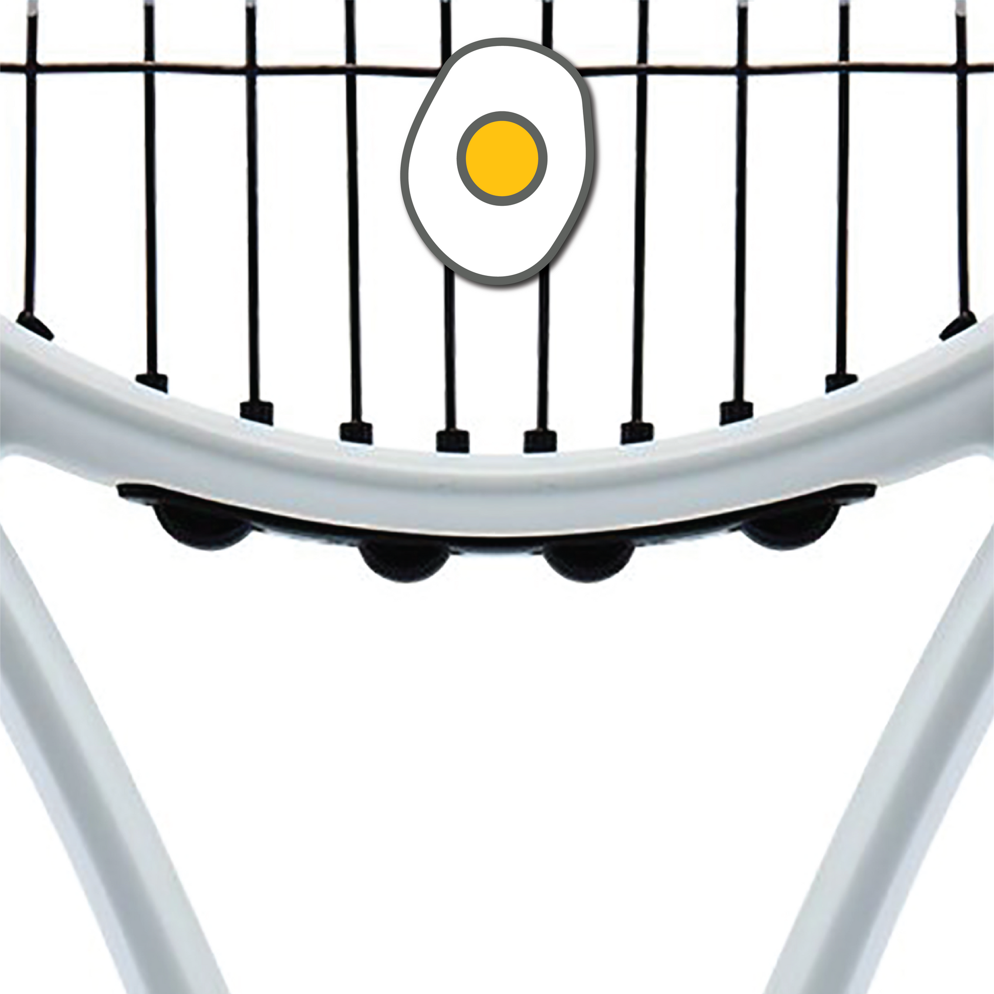 Fried Egg Tennis Vibration Dampener (2-Pack) | Racquet Inc Fried Egg Tennis Vibration Dampener (2-Pack) | Racquet Inc