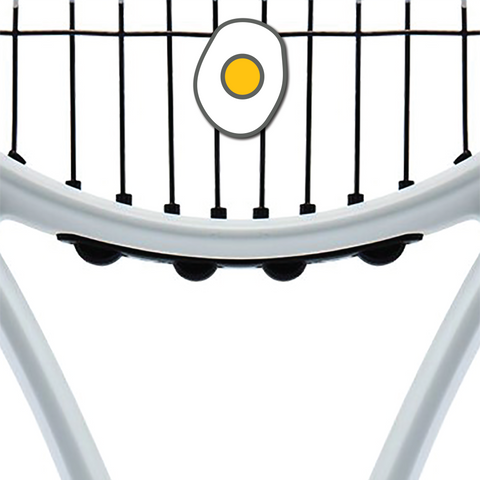 Delicious Dampeners - (2-Pack) Fried Egg - Food Tennis Vibration Dampener
