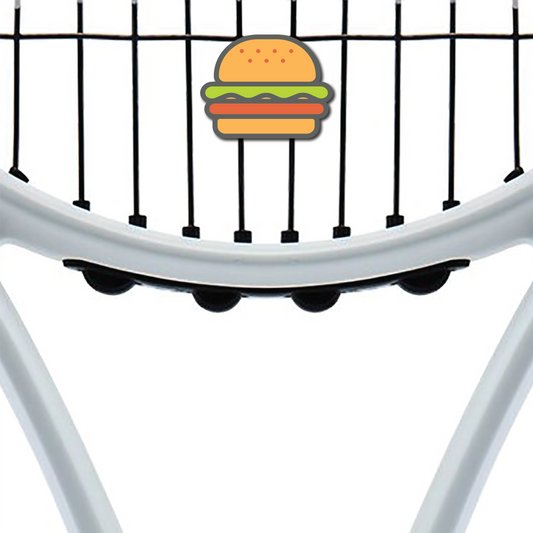 Burger Cheeseburger Hamburger Tennis Racquet Dampener Racquet Inc Tennis Gifts