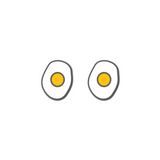 Delicious Dampeners - (2-Pack) Fried Egg - Food Tennis Vibration Dampener