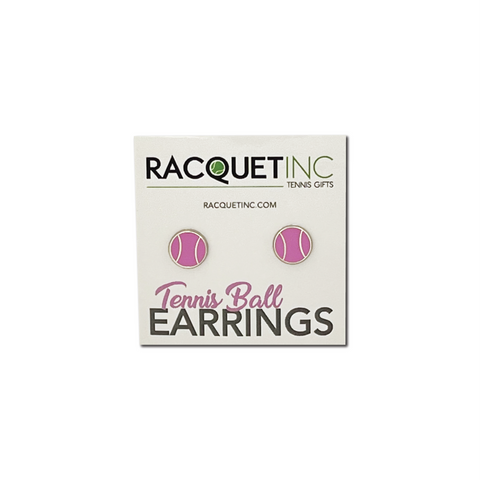 Products Flat Tennis Ball Earrings - Pink