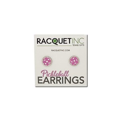 Products Flat Pickleball Earrings - Pink