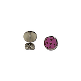 Products Flat Pickleball Earrings - Pink _ clip back