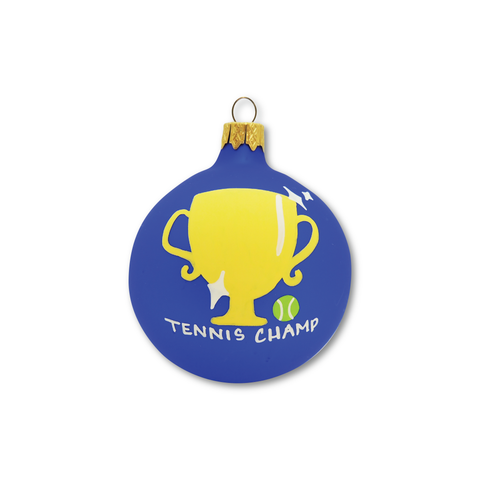 Tennis Champ - Tennis Holiday Ornament - Racquet Inc Tennis Gifts