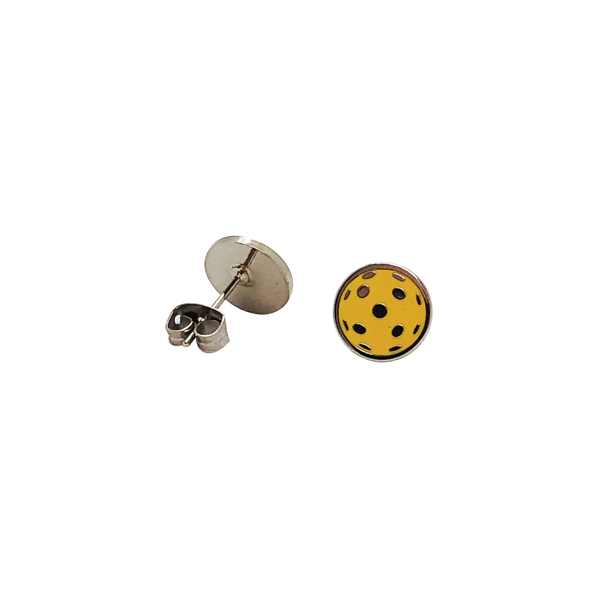 Flat Pickleball Earring Front and Back Racquet Inc Tennis Gifts
