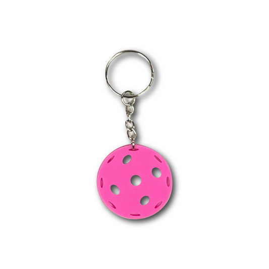 Pickleball Keychain - Pink - Racquet Inc Tennis Gifts