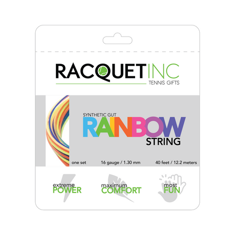 Rainbow Tennis Racquet String - Racquet Inc Tennis Gifts