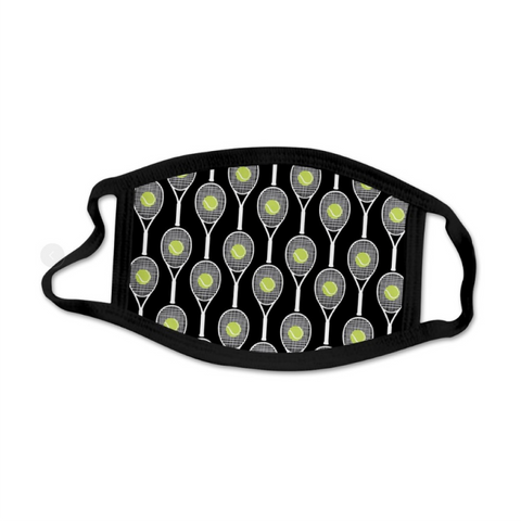 Tennis Mask - Black - Large - Racquet (Racket) Inc Tennis Gifts