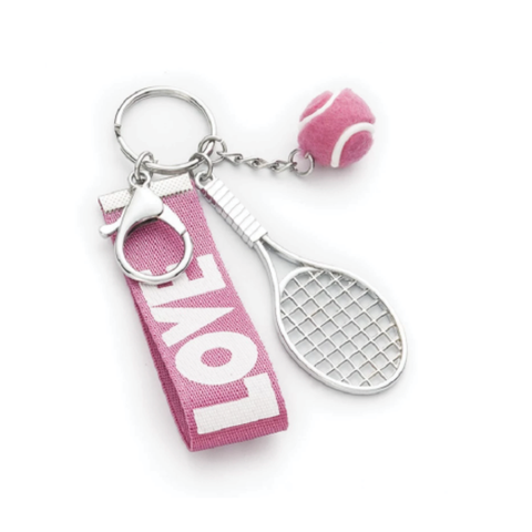 Tennis Racquet Keychain - Pink - Racquet (Racket) Inc Tennis Gifts