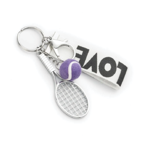 Tennis Racquet Keychain - Purple - Racquet (Racket) Inc Tennis Gifts