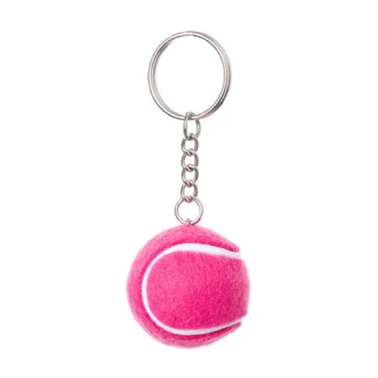 Tennis Ball Keychain - Pink - Racquet Inc Tennis Gifts
