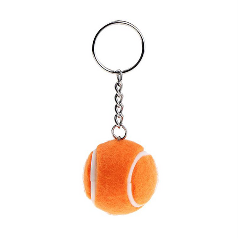Tennis Ball Keychain - Orange - Racquet Inc Tennis Gifts