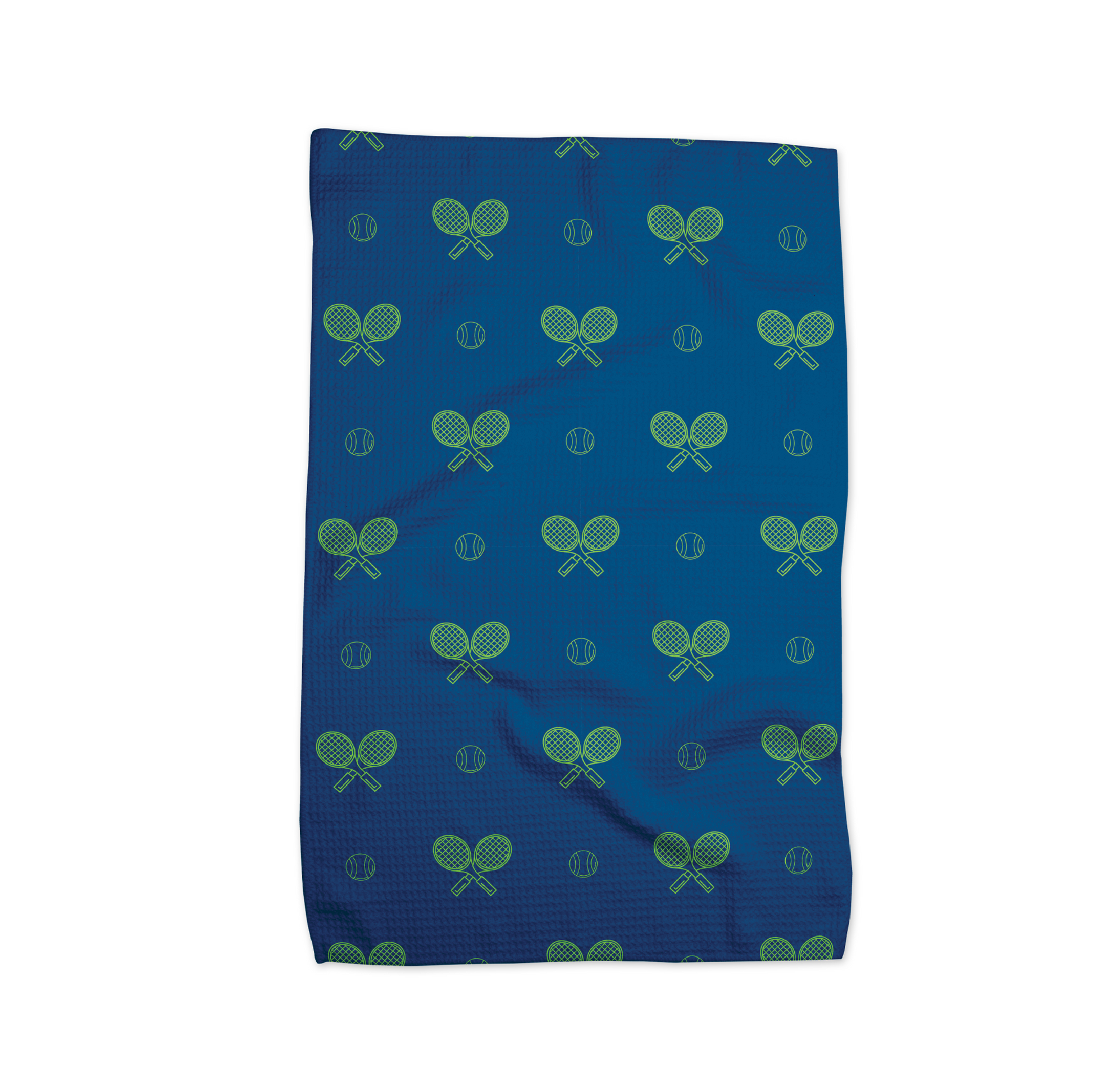 Tennis Dish Towel - Night Match Blue - Racquet (Racket) Inc Tennis Gifts