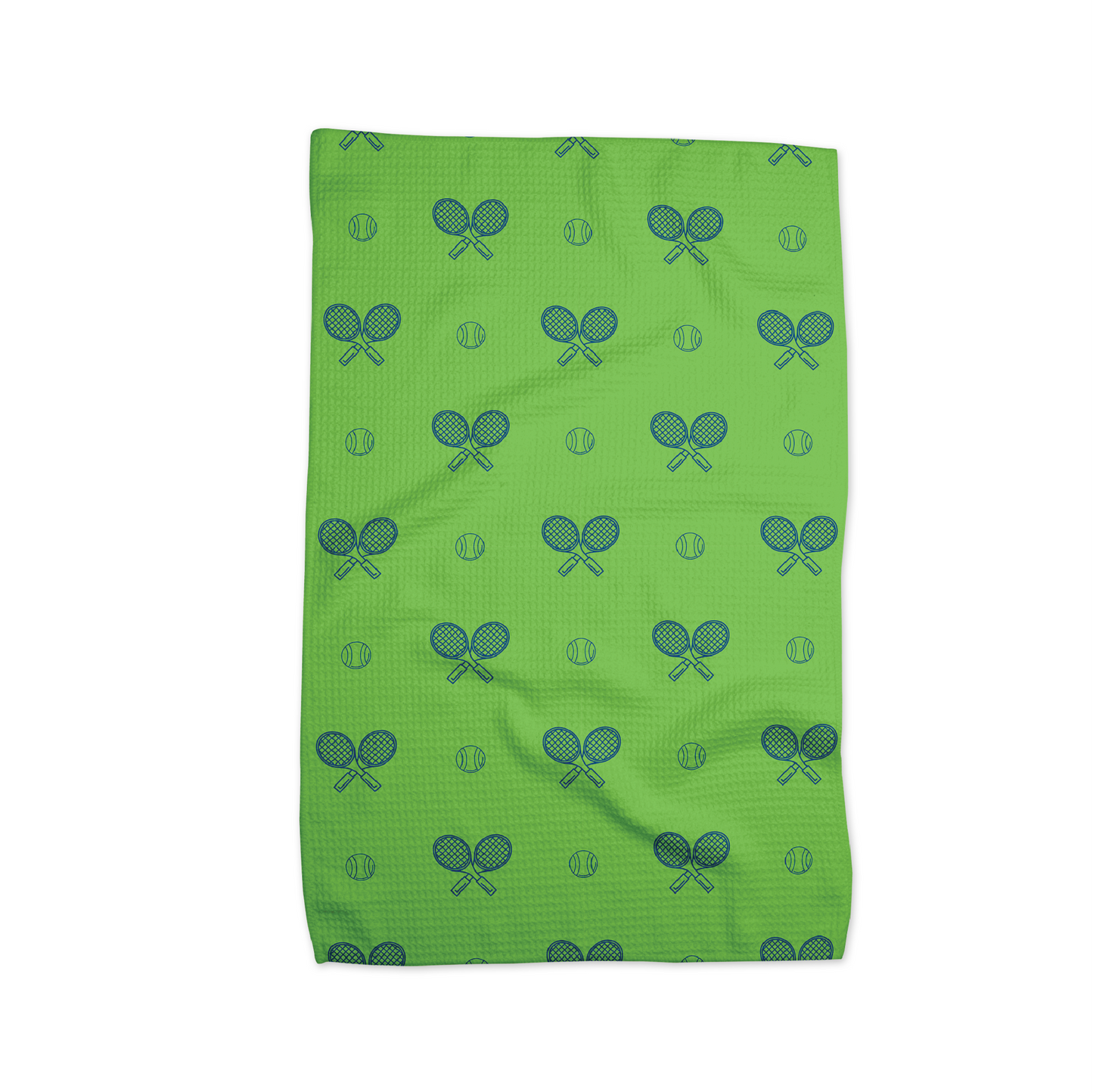Tennis Dish Towel - Grass Court Green - Racquet (Racket) Inc Tennis Gifts