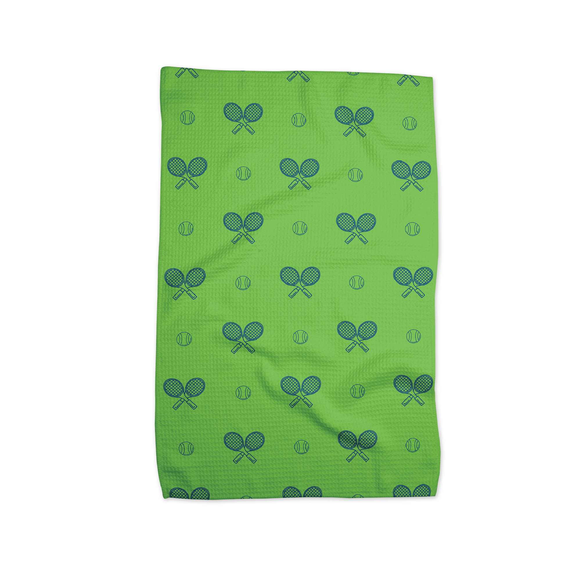 Tennis Dish Towel - Grass Court Green - Racquet (Racket) Inc Tennis Gifts