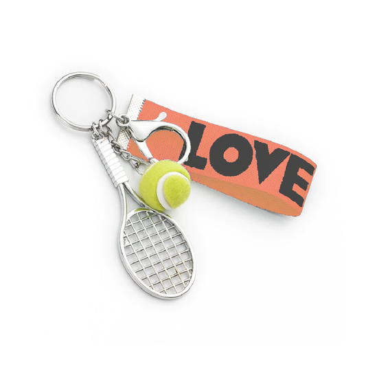 Products Tennis Racquet Keychain - Peach