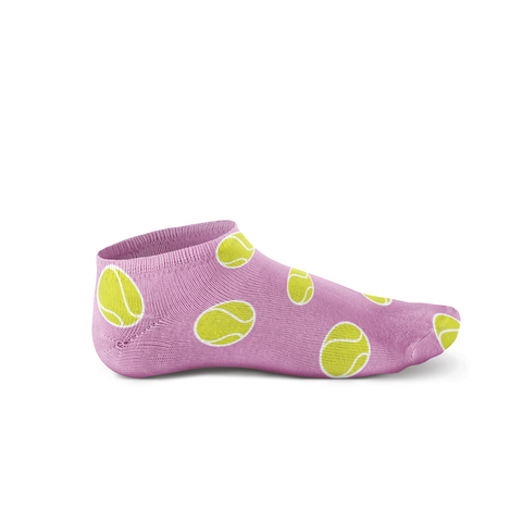 Women's Tennis Socks - Pink - Racquet (Racket) Inc Tennis Gifts
