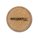 Premium Wood Drink Coasters (6-Pack) - Tennis Ball - Watercolors _ cork bottom