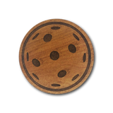 Premium Wood Drink Coaster - Pickleball Ball - Racquet Inc Tennis Gifts